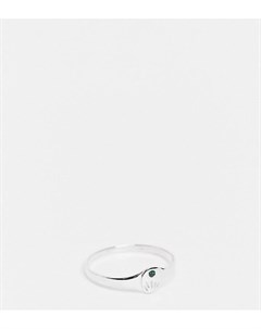 Кольцо из стерлингового серебра с искусственным изумрудом для рожденных в мае Kingsley ryan curve