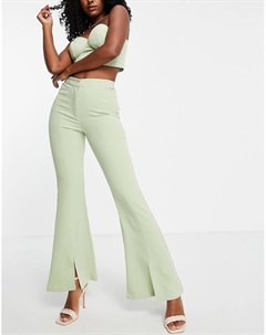 Зеленые расклешенные брюки от комплекта Extro & vert