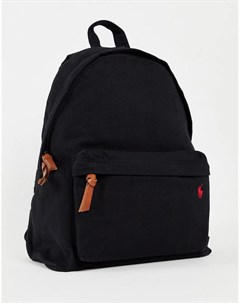 Черный рюкзак из парусины с логотипом Polo ralph lauren