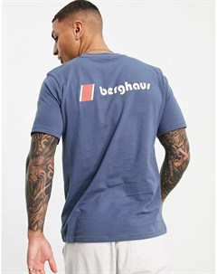 Синяя футболка с логотипом Heritage Berghaus