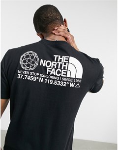 Черная футболка с логотипом The north face