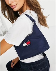 Темно синяя сумка на плечо с логотипом в виде флага Tommy jeans