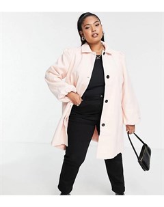 Приталенное пальто пастельной расцветки Wednesday's girl curve