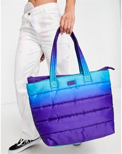 Синяя дутая сумка тоут с градиентным дизайном Krystal Ugg