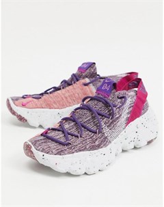 Кроссовки из легкого материала розового цвета Space Hippie 04 Nike
