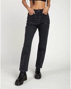 Черные джинсы в винтажном стиле с выбеленным эффектом The ragged priest