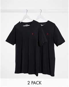 Набор из 2 черных футболок для дома Farah