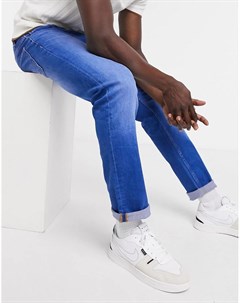Ярко синие узкие джинсы из органического хлопка Burton menswear