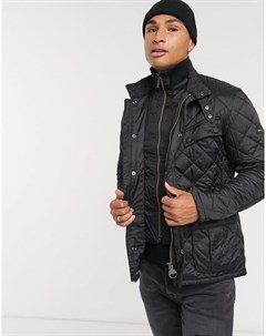 Черная стеганая куртка Barbour international