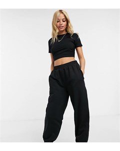 Черные oversized джоггеры для дома ASOS DESIGN Petite Asos petite