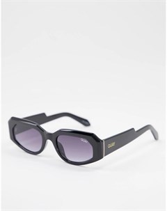 Черные солнцезащитные очки унисекс в стиле ретро с тонированными линзами Quay X Maluma No Sleep Quay australia