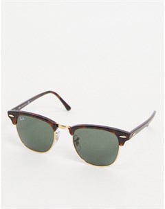 Солнцезащитные очки Клабмастер в коричневой оправе Ray-ban®