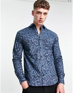 Облегающая рубашка с леопардовым принтом Kaleidoscope Bolongaro trevor