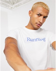 Белая футболка с логотипом essential Nike running