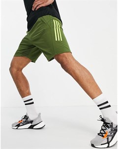 Шорты цвета хаки с 3 полосками adidas Training Adidas performance