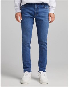 Узкие джинсы голубого цвета Bershka
