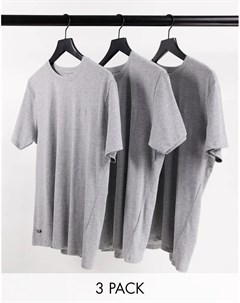 Набор из 3 серых футболок для дома Threadbare