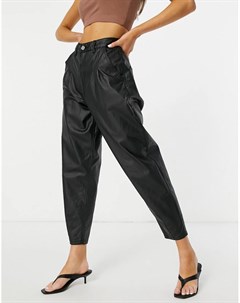 Черные джинсы с покрытием в винтажном стиле Missguided