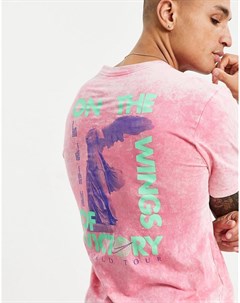 Розовая выбеленная футболка Music Tour Nike
