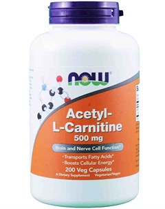 Л карнитин Acetyl L Carnitine 50 капс Now