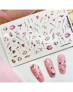 Слайдер дизайн 0321 Цветы и бабочки Ami-nails