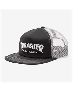 Кепка Flame Logo Emb Mesh Cap Black Grey 2021 Thrasher