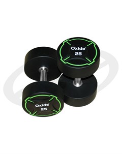 Гантель круглая ODB01 полиуретановая 30кг Oxide fitness