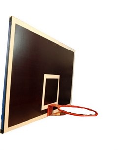 Щит баскетбольный 120х90см тренировочный фанера рама металлическая 8830 Фси