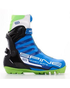 Лыжные ботинки SNS Concept Skate 496 синий черный салатовый Spine