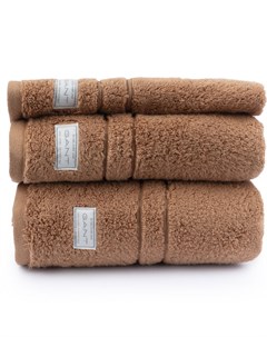 Полотенце махровое Organic Premium 70x140см цвет мокрый песок Gant home