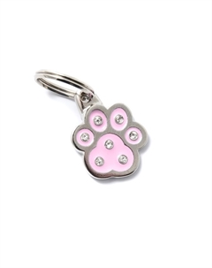 Адресник chic Лапка розовый средний My family