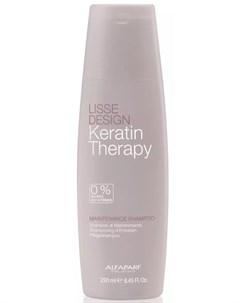 Кератиновый шампунь гладкость для волос Lisse Design Maintenance Shampoo 250 мл Keratin Therapy Liss Alfaparf milano