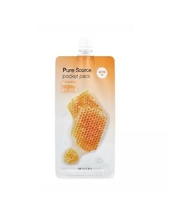 Увлажняющая маска для лица Pure Source Pocket Pack Honey 10 мл Маски Missha