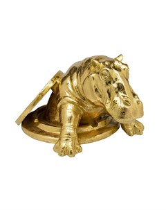 Статуэтка hippo золотой 72x40x54 см Kare