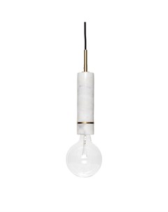 Подвесной светильник marble белый 29 см Hubsch