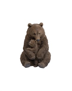 Статуэтка bear family коричневый 88x81x68 см Kare