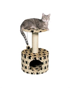 Домик для кошки Toledo с рисунком Кошачьи лапки 61 см бежевый Trixie