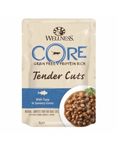 Сore Tender Cuts влажный корм для кошек из тунца кусочки в соусе в паучах 85 г Core