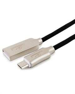 Аксессуар Cablexpert Platinum USB 2 0 AM microB 1m Black CC P mUSB02Bk 1M Gembird