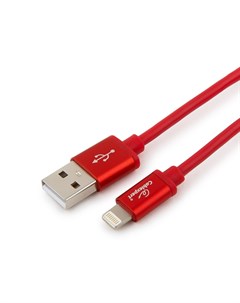 Аксессуар Cablexpert Silver Series USB Lightning 1m Red CC S APUSB01R 1M Gembird
