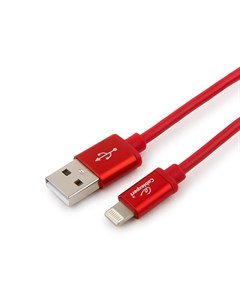 Аксессуар Cablexpert Silver Series USB Lightning 1 8m Red CC S APUSB01R 1 8M Gembird