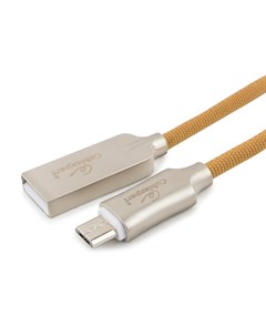 Аксессуар Cablexpert Platinum USB 2 0 AM microB 1m Gold CC P mUSB02Gd 1M Gembird