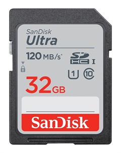 Карта памяти 32Gb Ultra Secure Digital HC UHS I SDSDUN4 032G GN6IN Sandisk