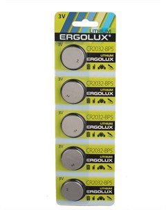Батарейка CR2032 BL 5 5 штук Ergolux