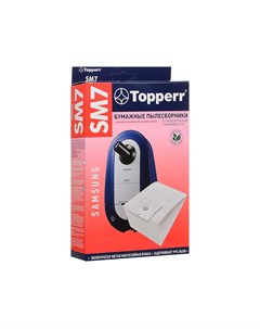 Пылесборники бумажные SM 7 5шт микрофильтр Topperr
