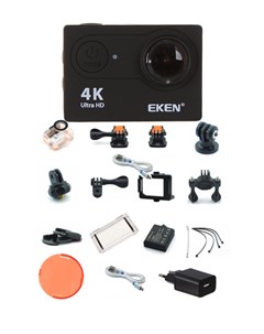 Экшн камера H9 Ultra HD Black Eken