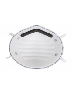 Защитная маска 12370 трехслойная класс защиты FFP1 до 4 ПДК с угольным фильтром Uspex