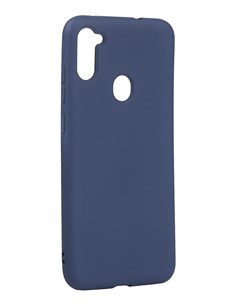 Чехол с микрофиброй DF для Samsung Galaxy M11 A11 EU Silicone Blue sOriginal 12 Df-group