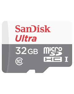 Карта памяти 32Gb Ultra Micro Secure Digital HC UHS I SDSQUNR 032G GN3MN Sandisk