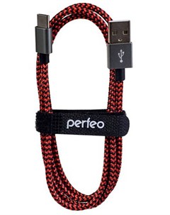 Аксессуар USB 2 0 A USB Type C 3m Black Red U4902 Perfeo